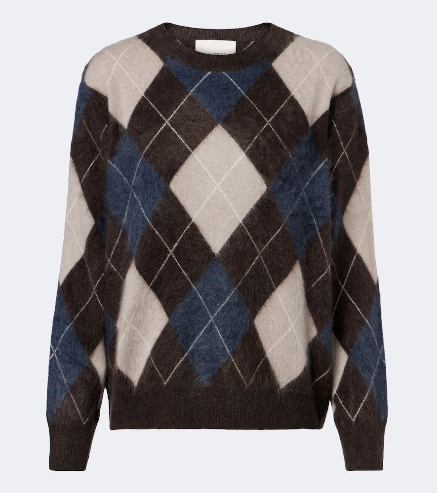 lisa yang margy argyle cashmere sweater