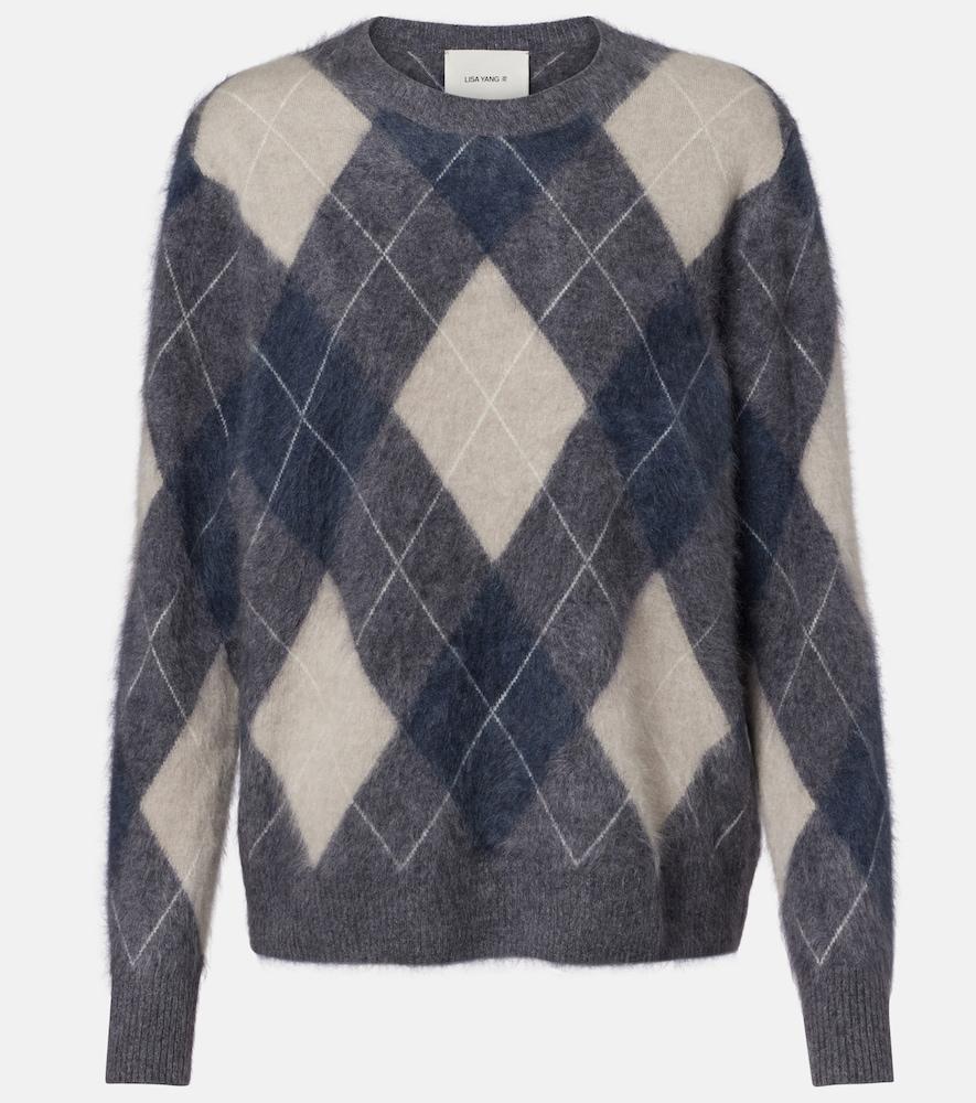 lisa yang margy argyle cashmere sweater