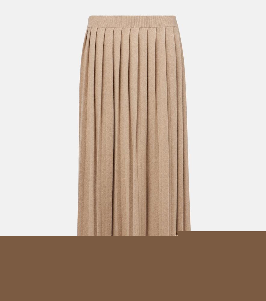 lisa yang minda cotton and cashmere midi skirt