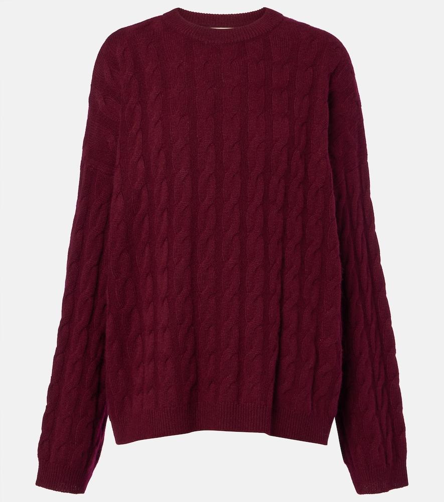 lisa yang seymour cable-knit cashmere sweater
