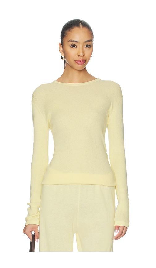 lisa yang vivian long sleeved t-shirt in lemon. - size 0 (also in 1, 2)