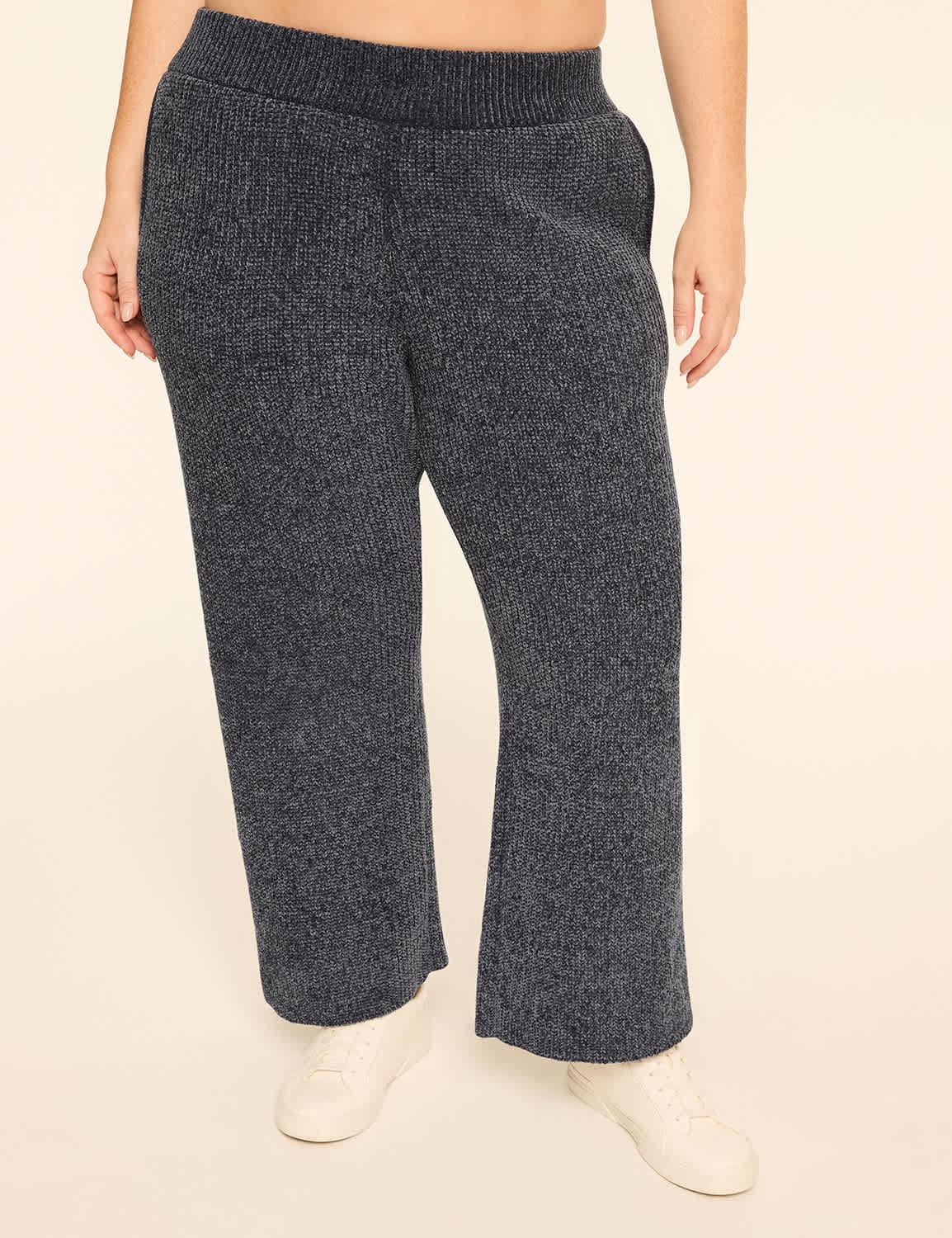 livi chenille wide leg pant