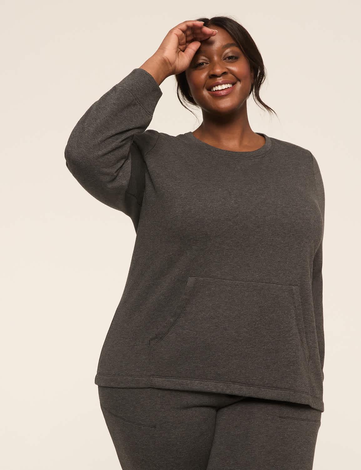livi crew-neck french terry sweatshirt