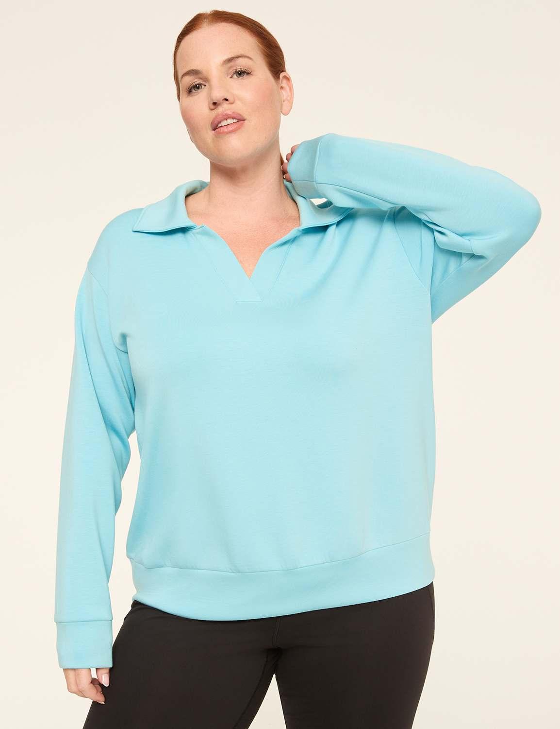 livi journey polo notch-neck pullover