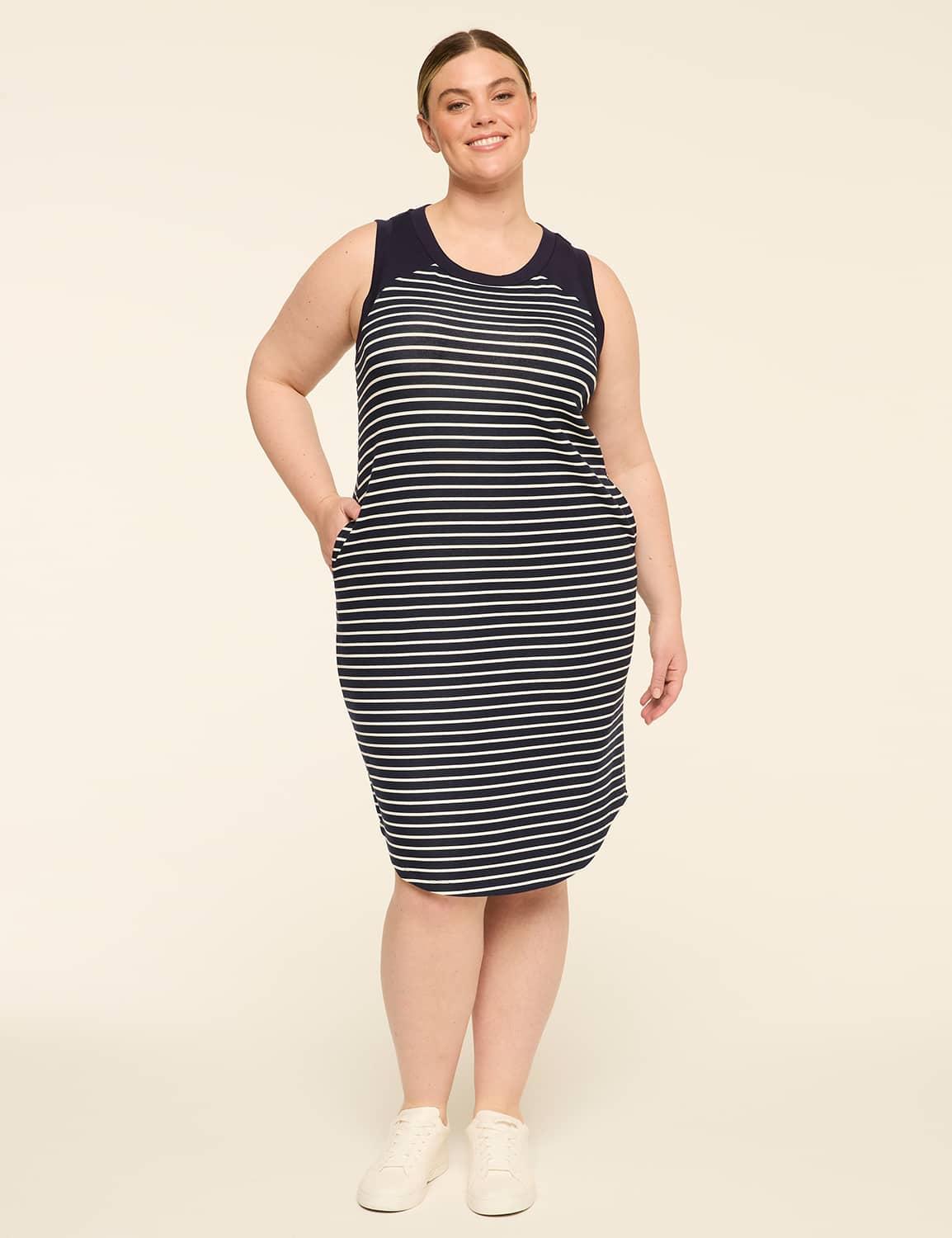 livi journey sleeveless crew-neck dress