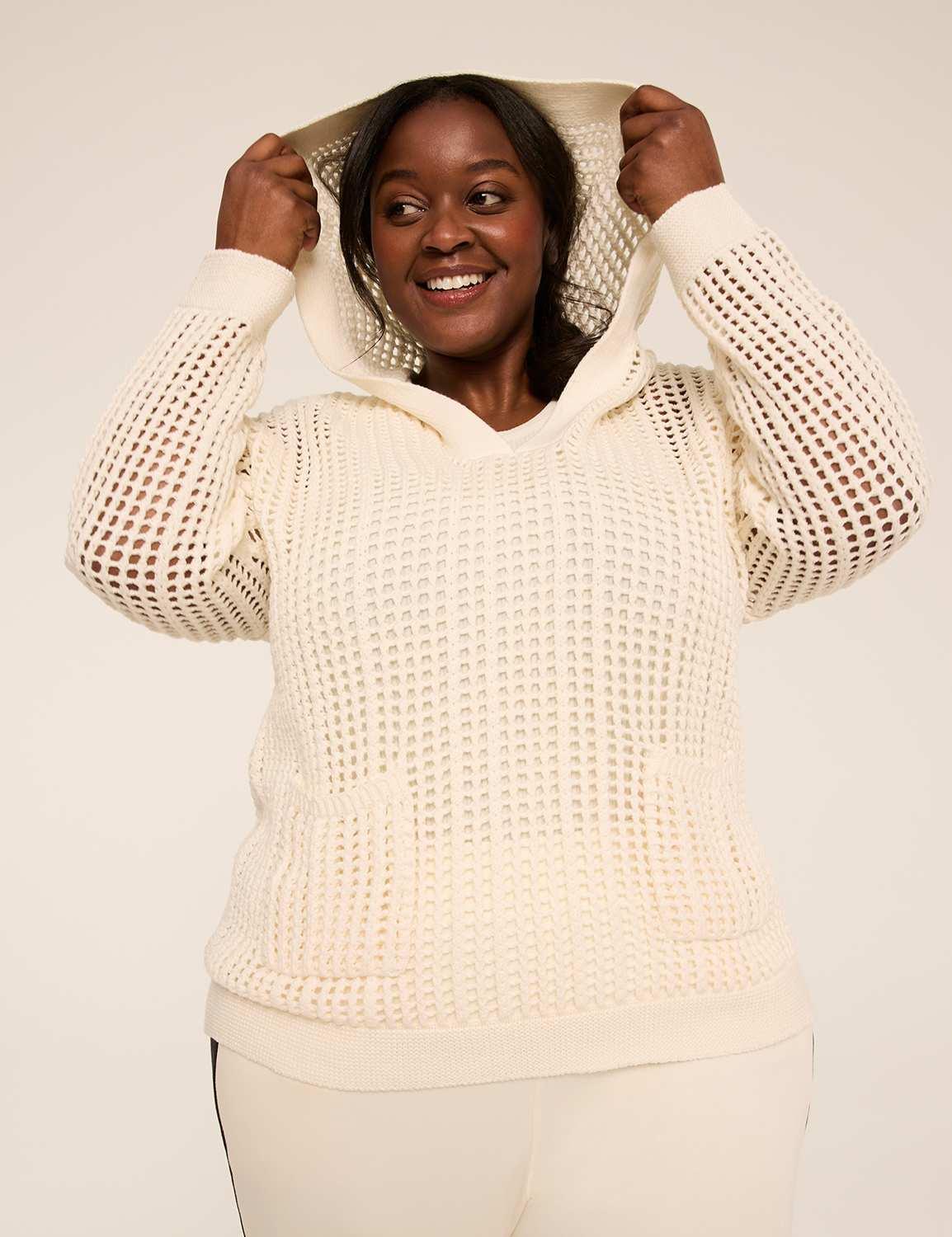 livi long sleeve hooded sweater top