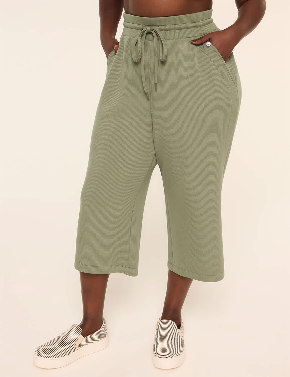 livi ribbed journey relaxed straight crop pant