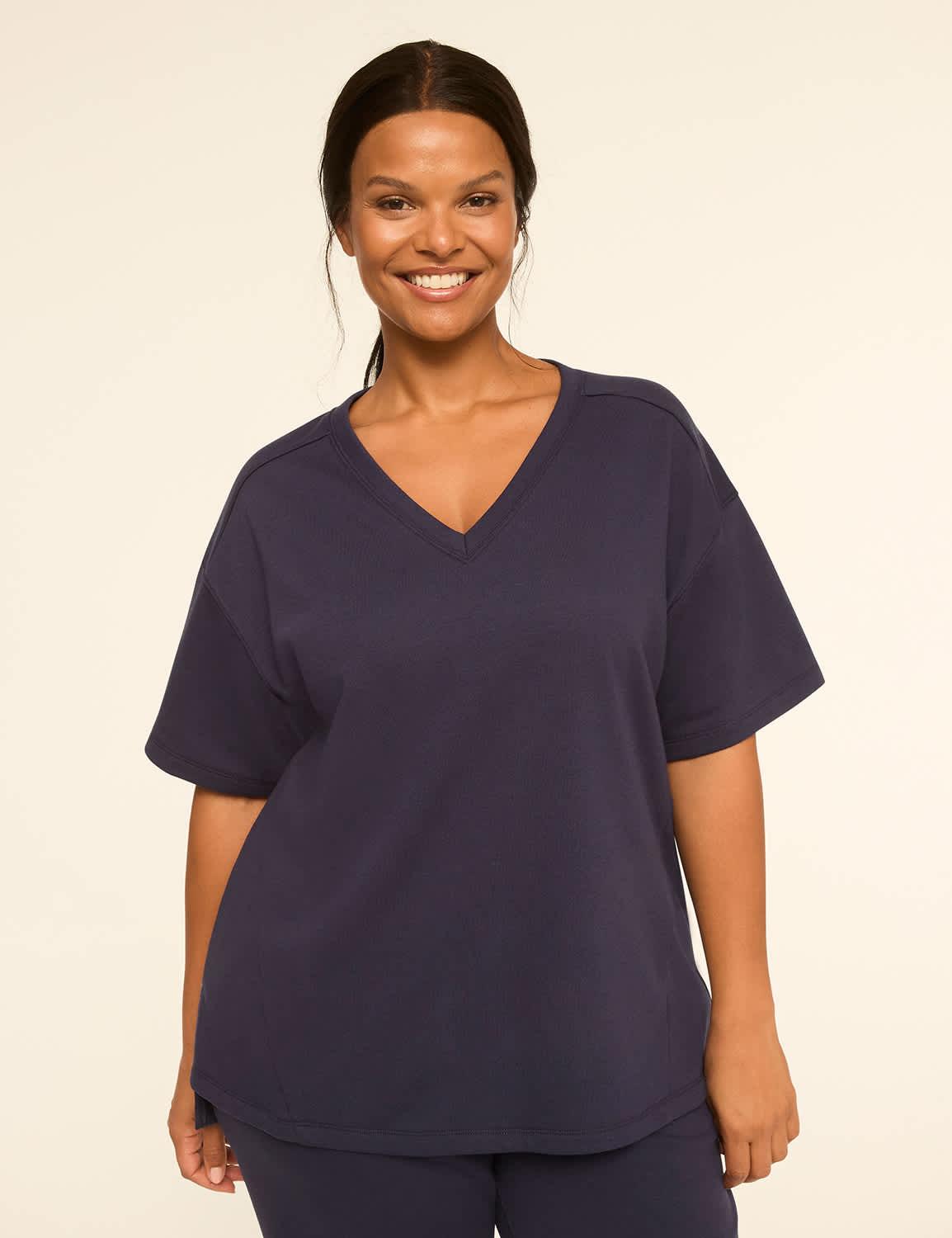 livi short-sleeve french terry sweatshirt