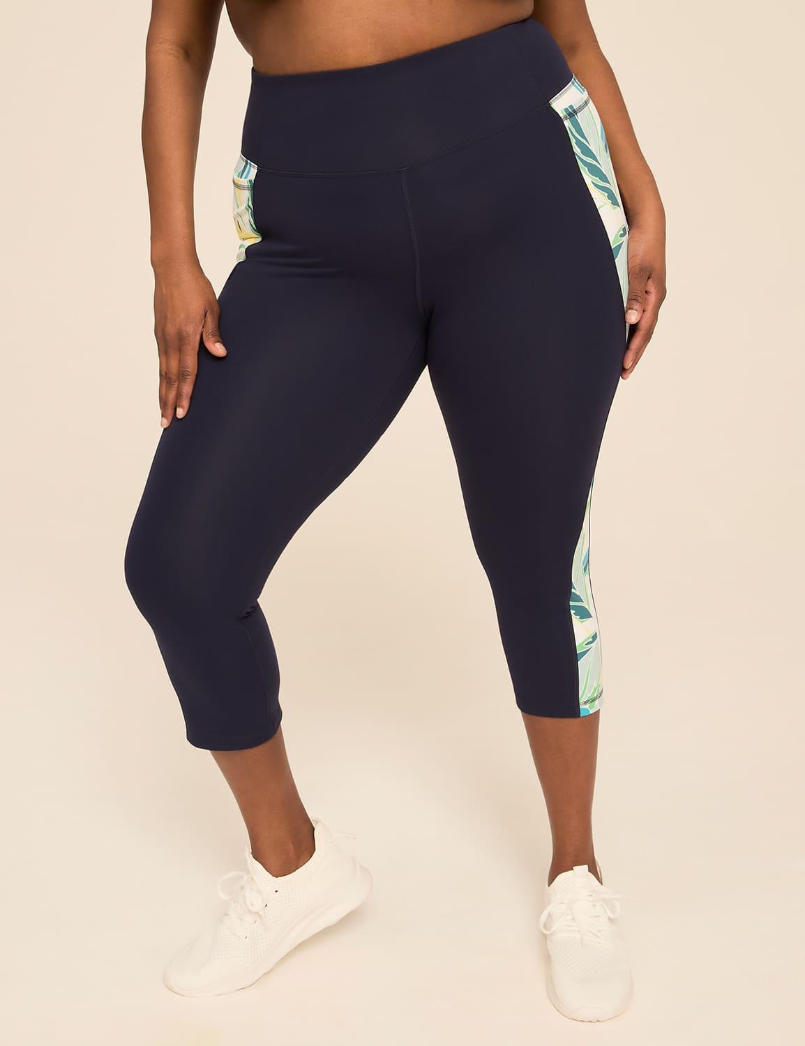 livi soft colorblock 21" capri legging