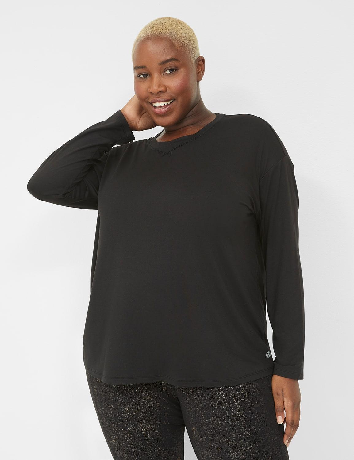 livi soft long-sleeve crew-neck recycled tee