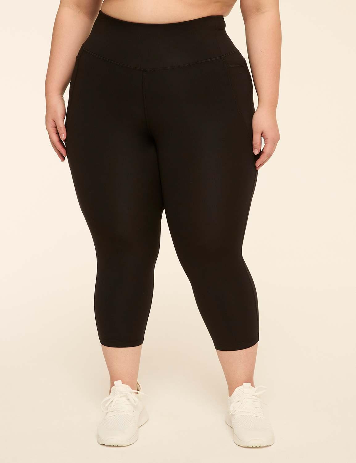 livi soft macrame-detail 21" capri legging