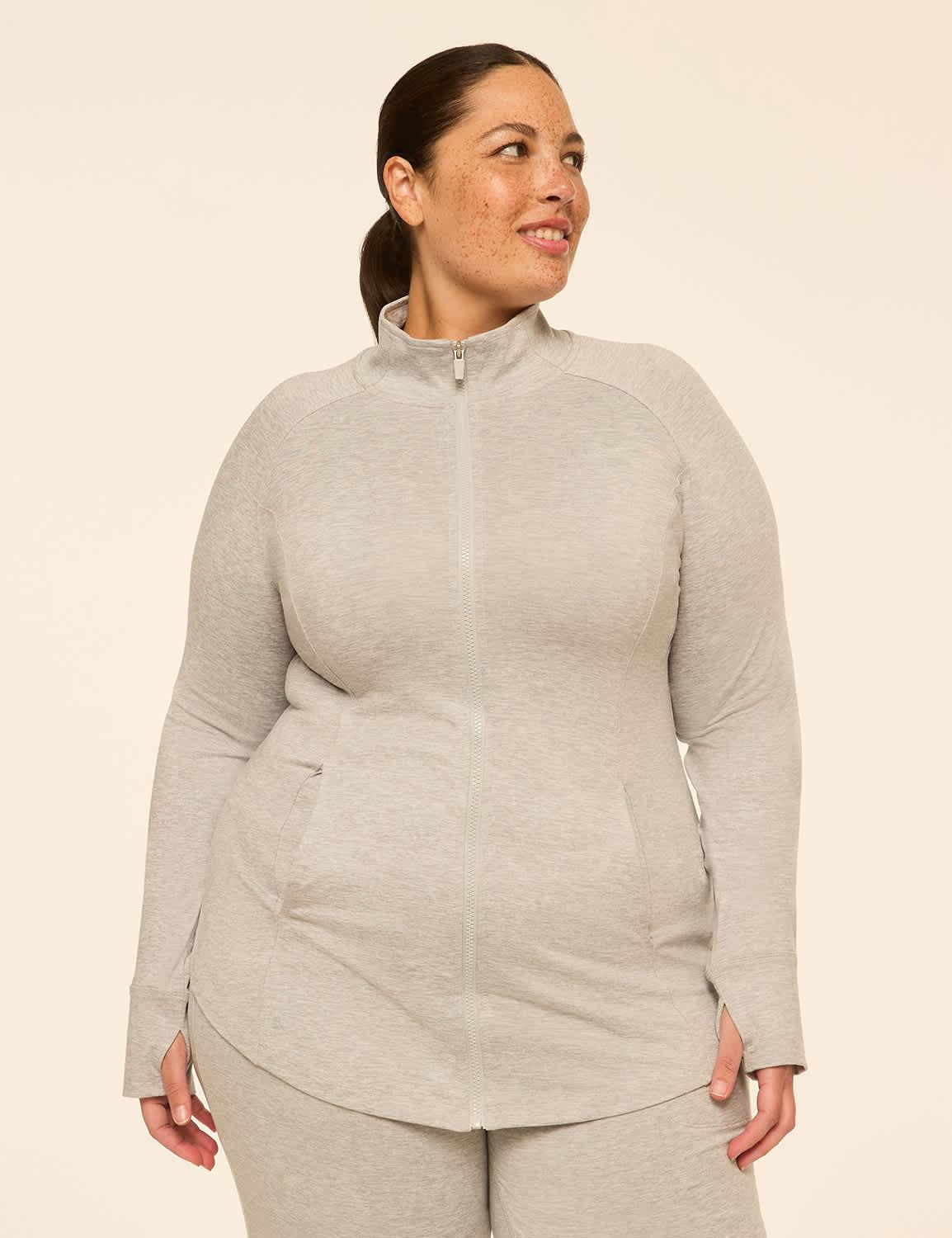 livi soft marled full-zip jacket