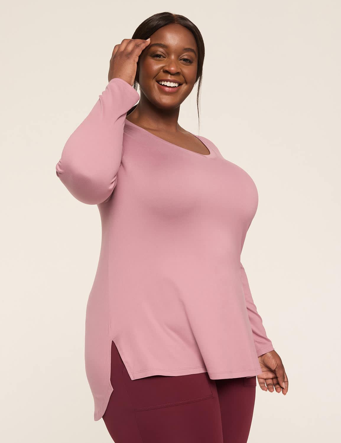livi soft ruched cutout-back top