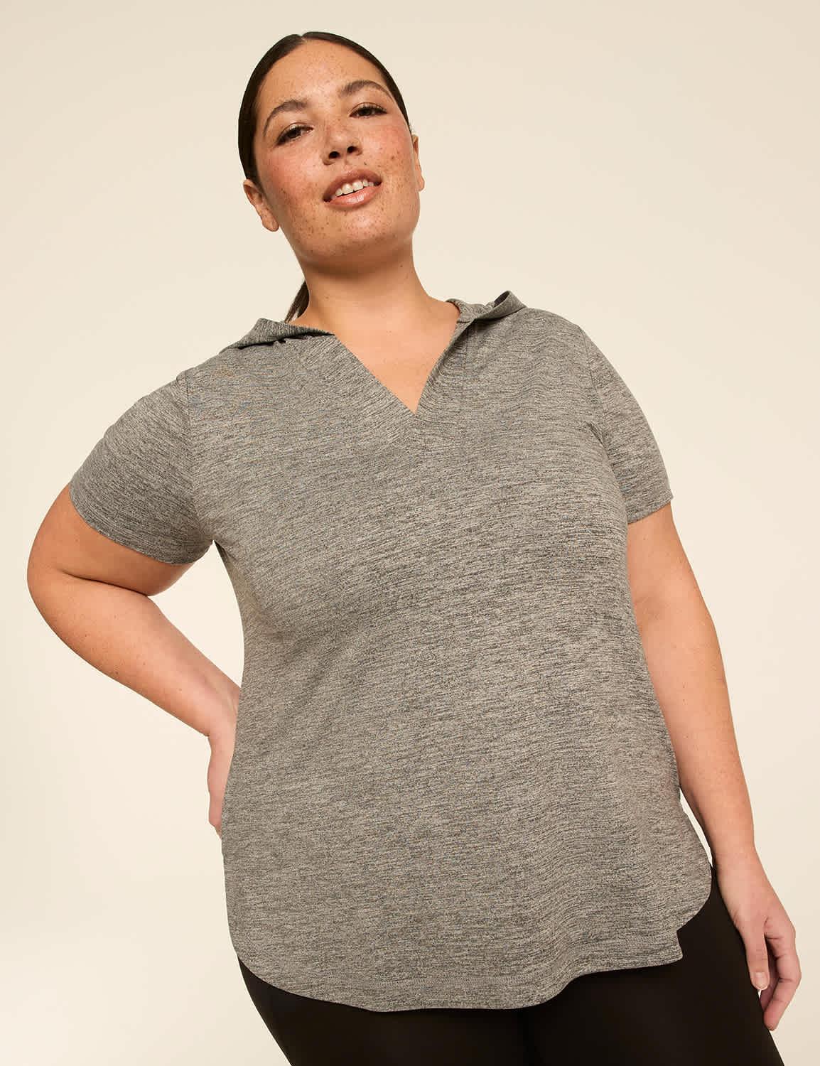 livi soft short-sleeve hoodie