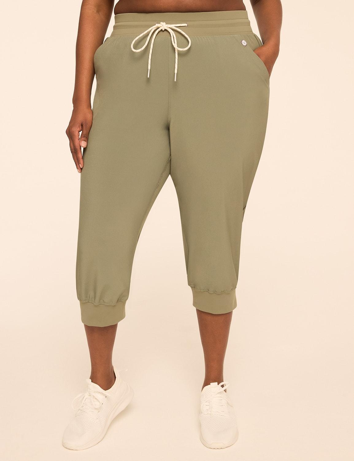 livi stretch woven capri jogger
