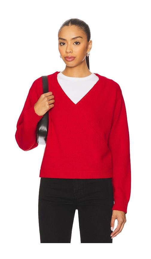 lna amira sweater in red. - size s (also in xs)