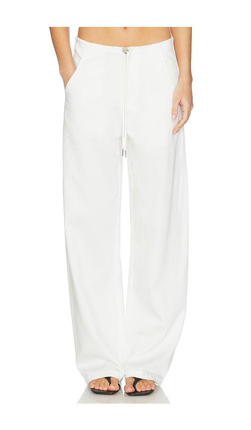 lna dusty soft denim pant in white. - size l (also in s, xs, m)
