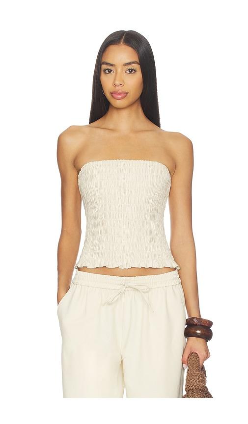 lna gigi tube top in cream. - size l (also in m, xl)