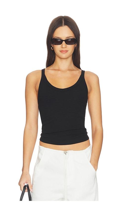 lna gil rib tank in black. - size l (also in s, xs, m)