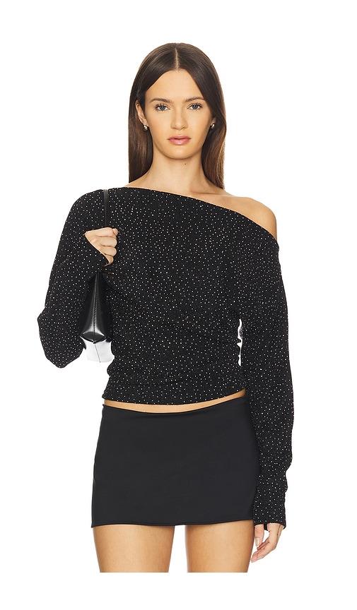 lna odette studded top in black. - size s (also in xs)