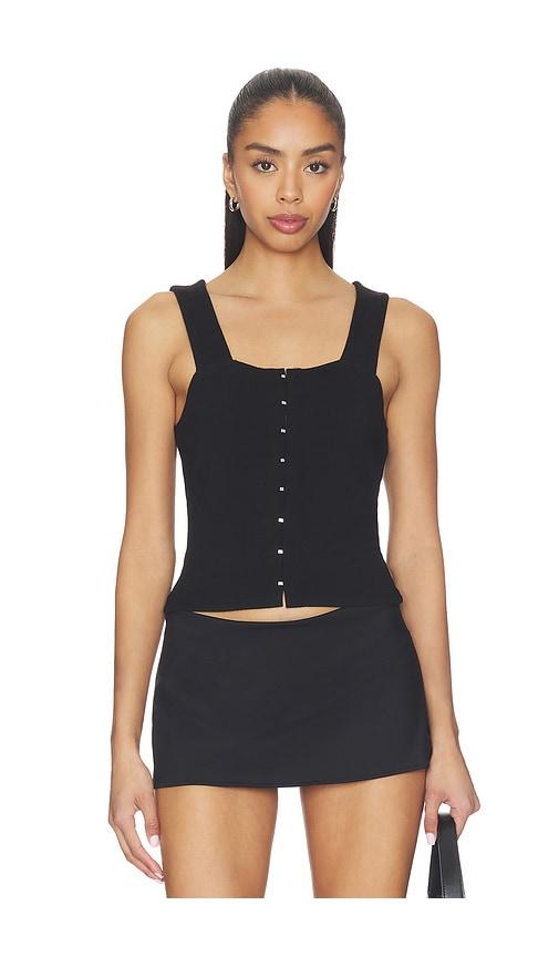 lna reef hook & eye tank in black. - size m (also in s, xs)