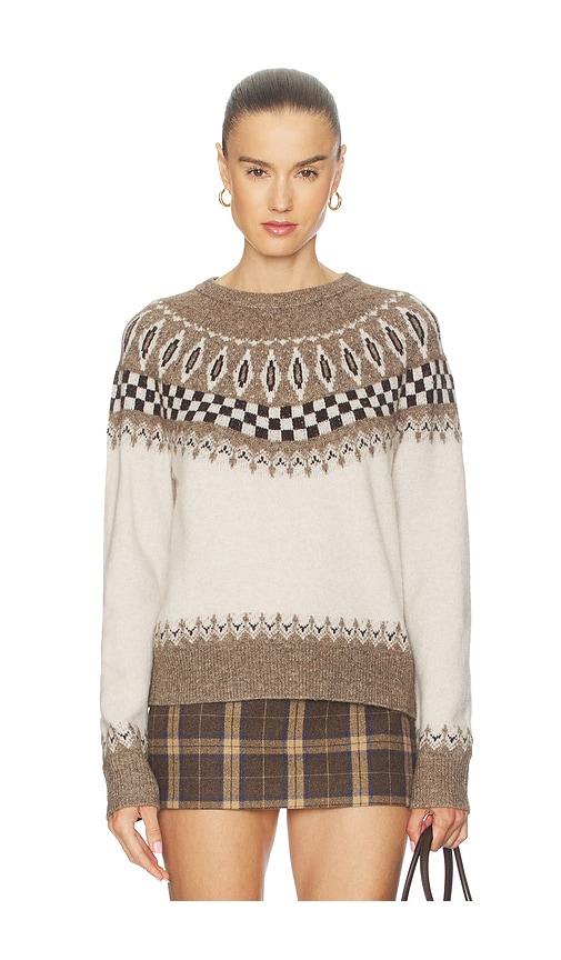 lna tali fair isle sweater. - size m (also in s, xs)