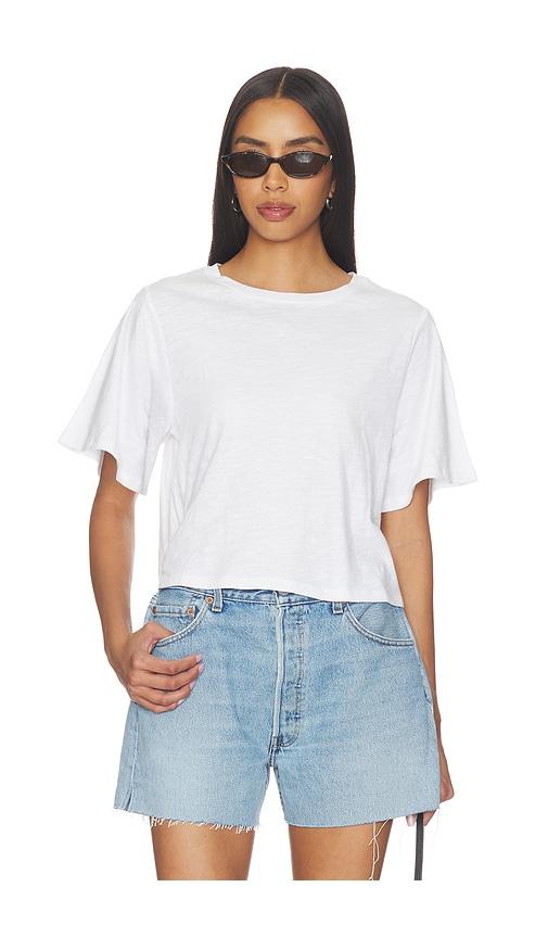 lna willa slub tee in white. - size m (also in s, xs, xl)