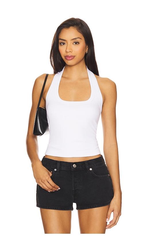 lna x revolve bradley halter top in white. - size l (also in xl)