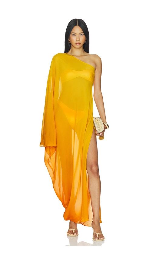 loba agata ombre maxi dress in orange. - size xs (also in xxs)