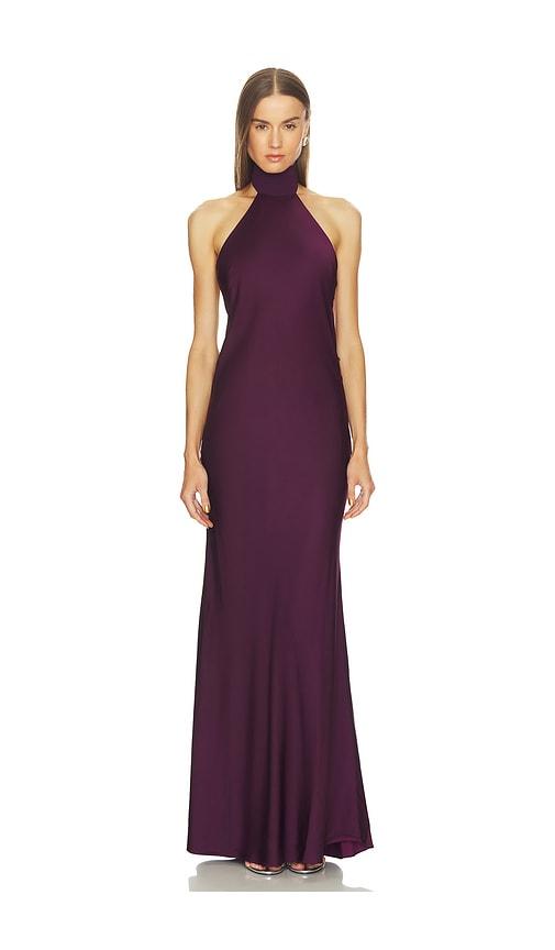 loba alexis bias gown in purple. - size l (also in xl)