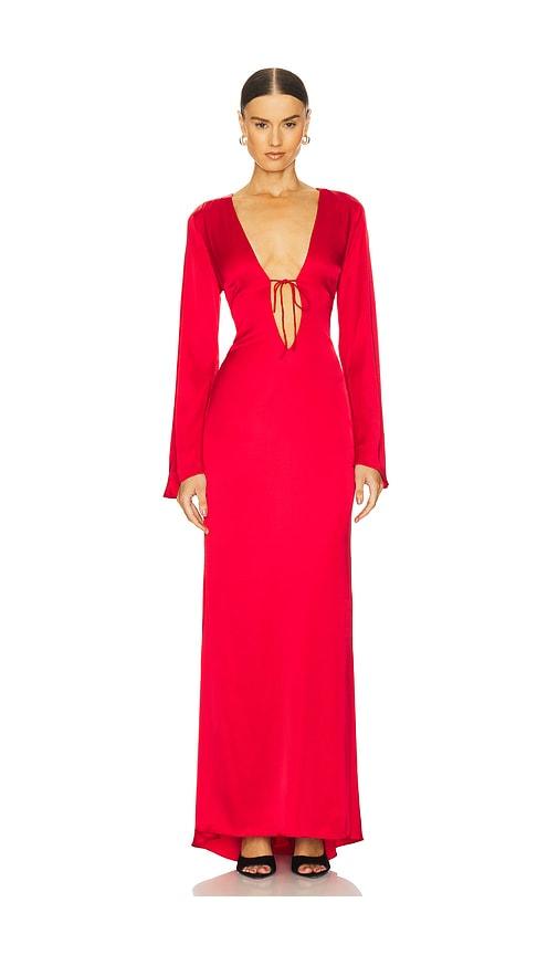 loba angelina gown in red. - size s (also in xs)