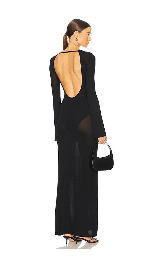 loba breah maxi dress in black. - size m (also in xs)