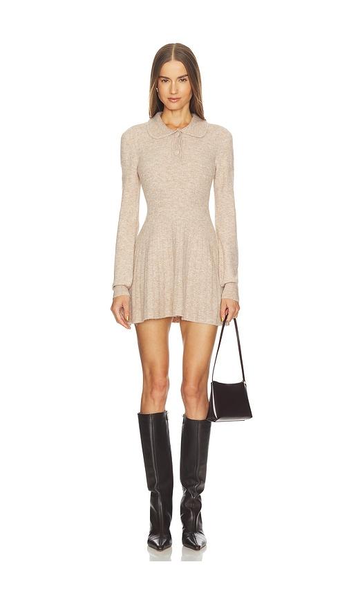 loba brookelle mini dress in beige. - size l (also in xxs, xs, s, m)