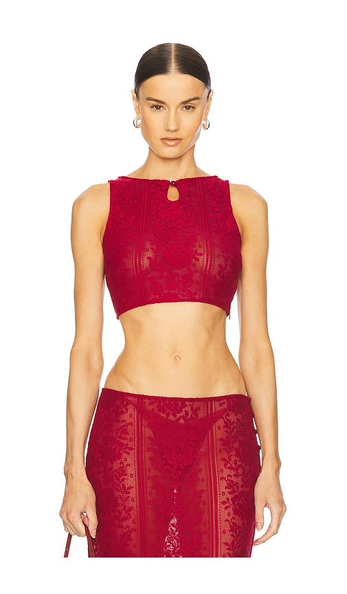 loba laura top in burgundy. - size m (also in xl)