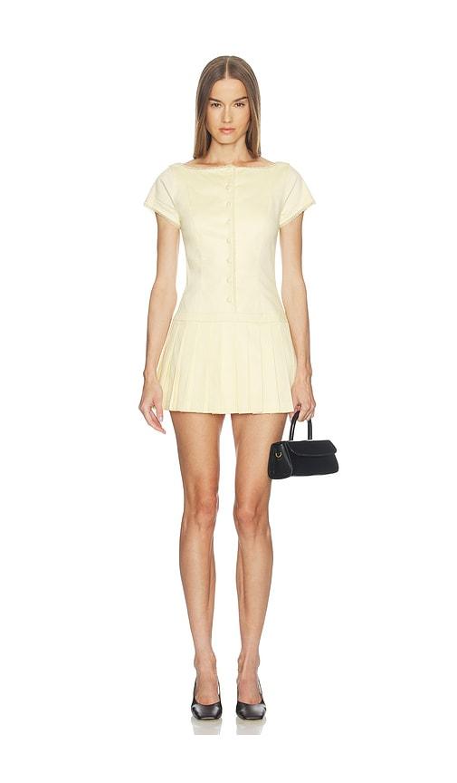 loba rivera mini dress in yellow. - size m (also in xxs, xs, s)
