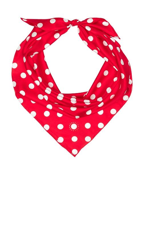 loeffler randall beverly scarf in red.