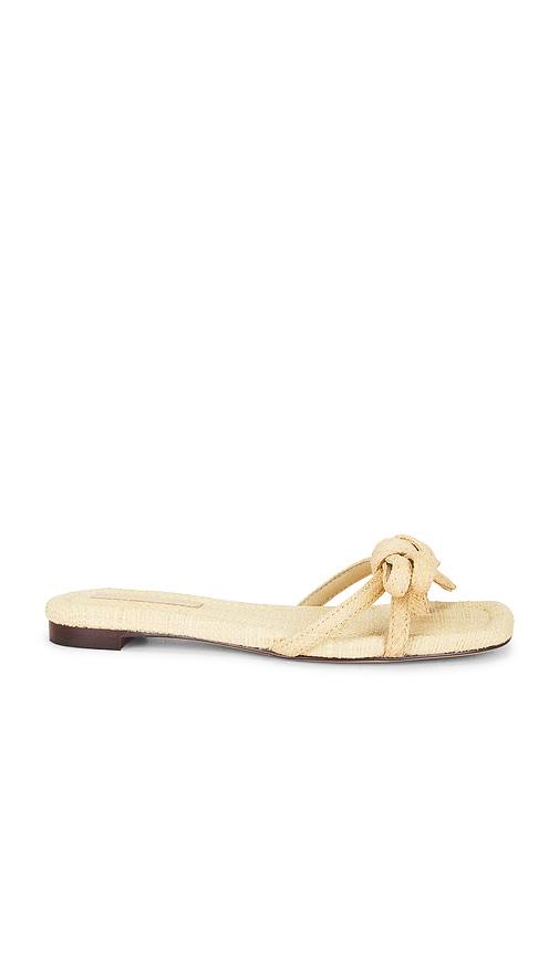 loeffler randall hadley flat bow sandal in beige. - size 10 (also in 6, 6.5, 7, 7.5, 8, 8.5, 9, 9.5)