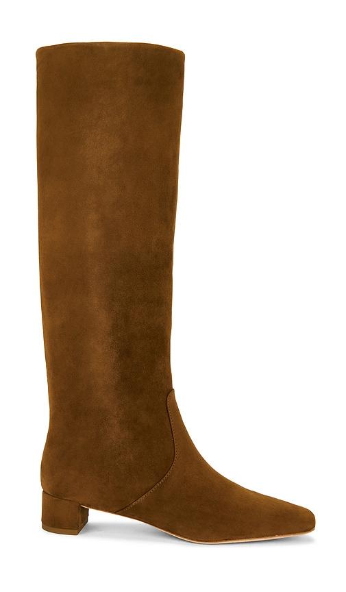 loeffler randall indy boot in cognac. - size 7 (also in 7.5)