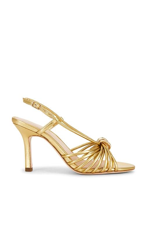 loeffler randall mareka strappy heel in metallic gold. - size 6.5 (also in 7, 8, 9.5)
