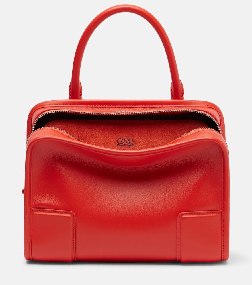 loewe amazona 180 small leather top-handle bag