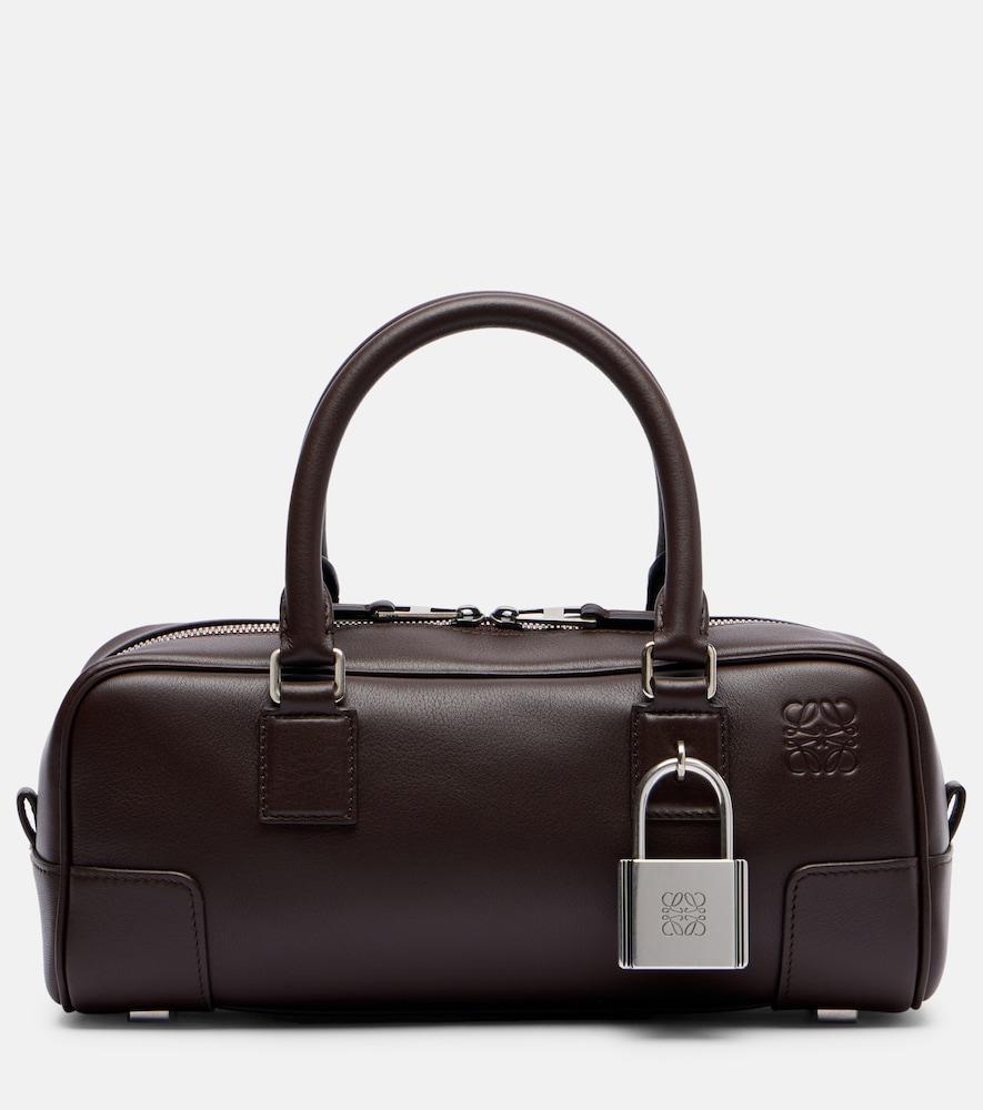 loewe amazona 23 leather top-handle bag