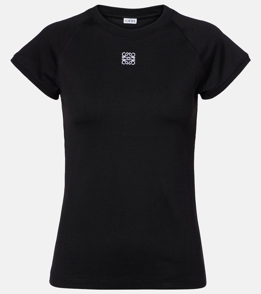 loewe anagram cotton-blend jersey t-shirt