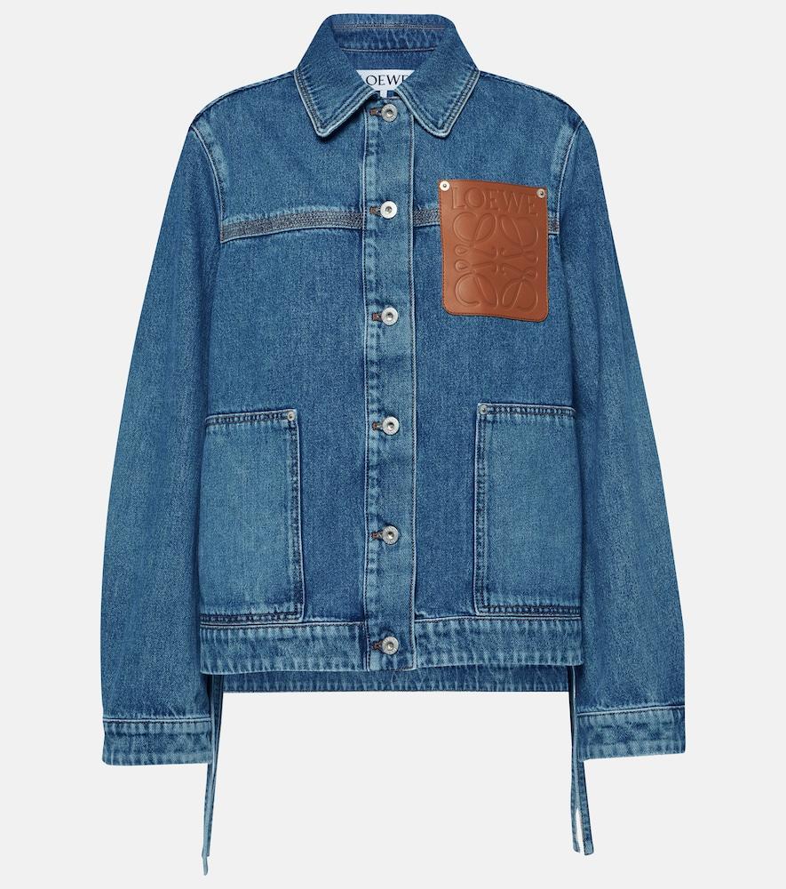 loewe anagram denim jacket