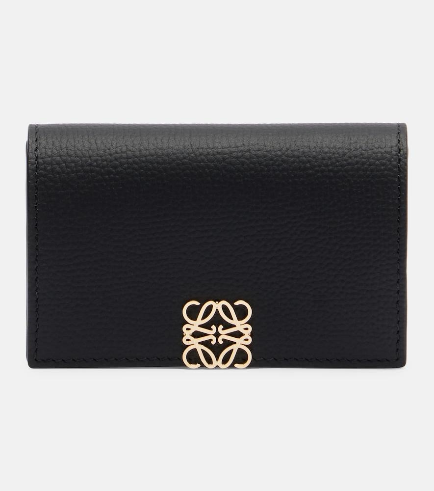 loewe anagram leather card holder