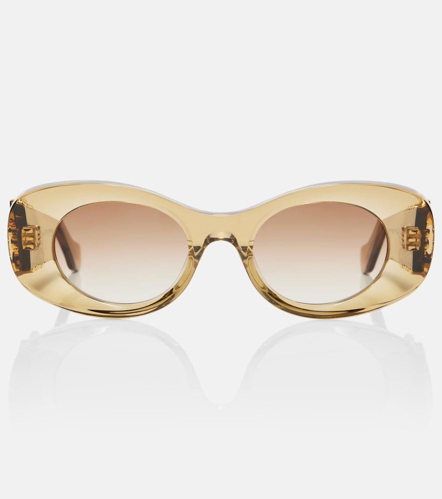 loewe anagram oval sunglasses