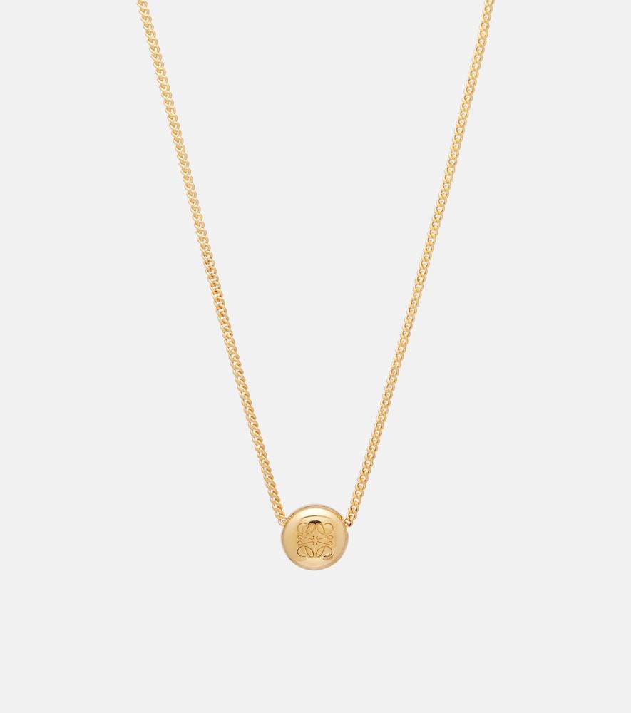 loewe anagram sterling silver necklace