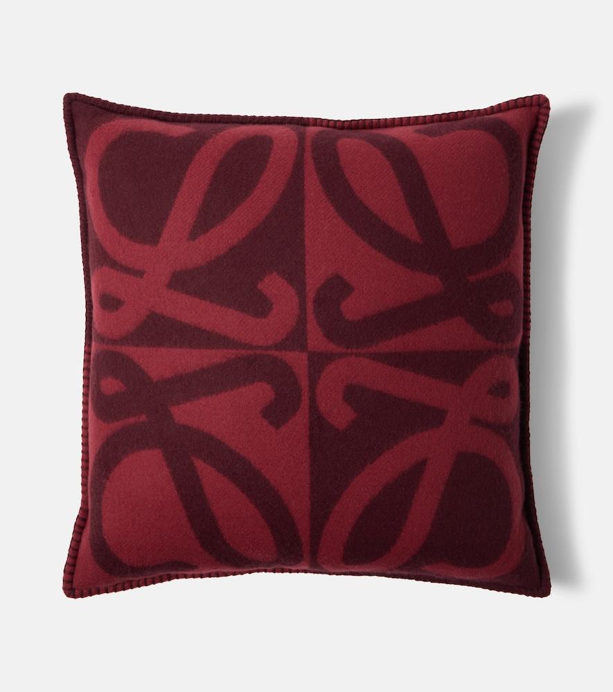 loewe anagram wool and cashmere cushion