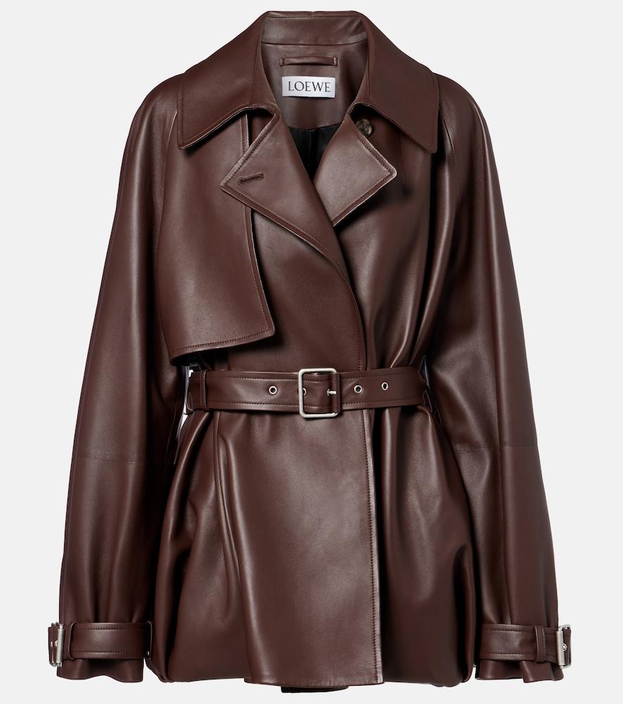 loewe balloon leather jacket