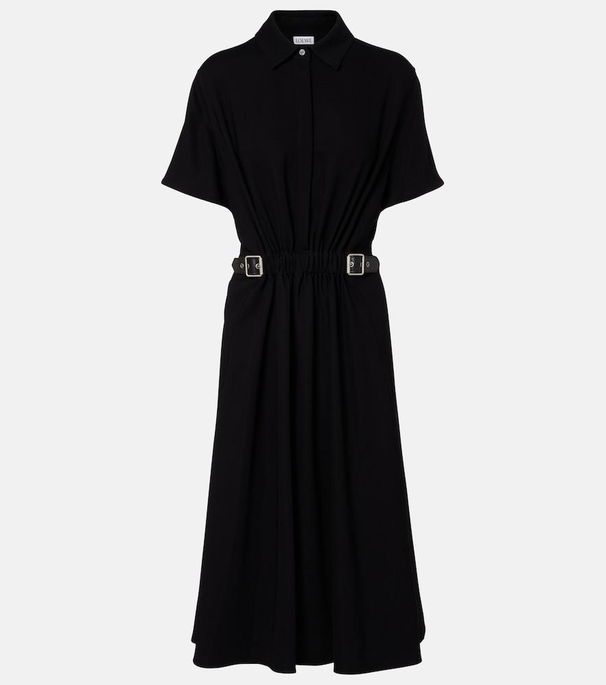loewe belted midi dress