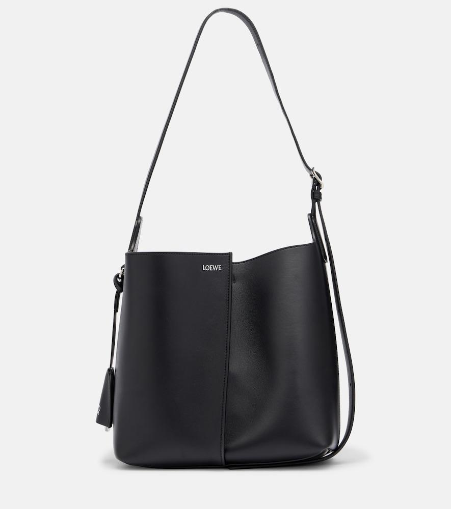 loewe bilbao medium leather tote bag